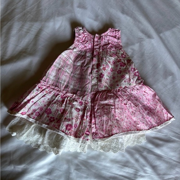 Vintage The Children’s Place Pink Floral Dress & Bloomers | Baby 12M - Picture 3 of 7